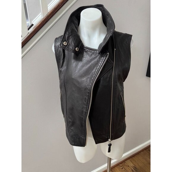 Mackage x Aritzia Leather Vest Size Small - Picture 3 of 6